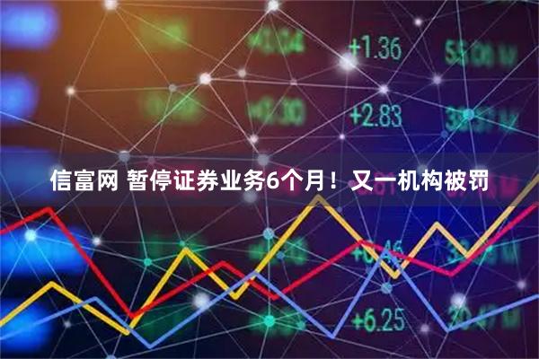 信富网 暂停证券业务6个月！又一机构被罚