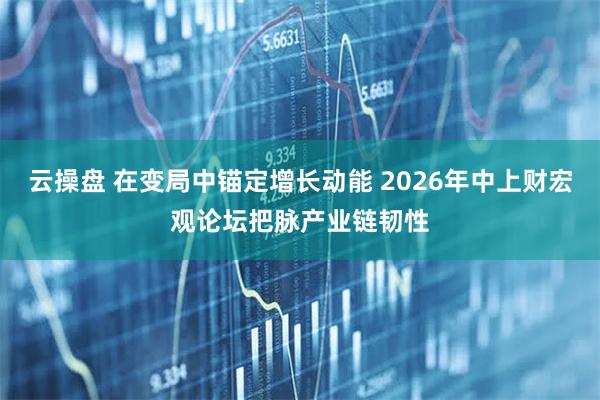 云操盘 在变局中锚定增长动能 2026年中上财宏观论坛把脉产业链韧性