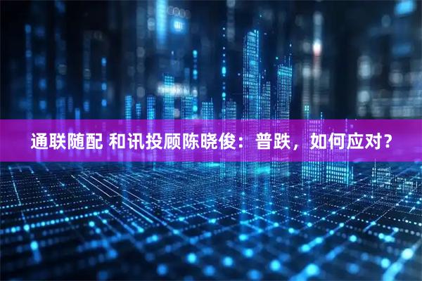 通联随配 和讯投顾陈晓俊：普跌，如何应对？