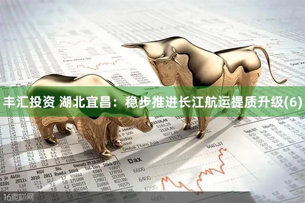 丰汇投资 湖北宜昌：稳步推进长江航运提质升级(6)