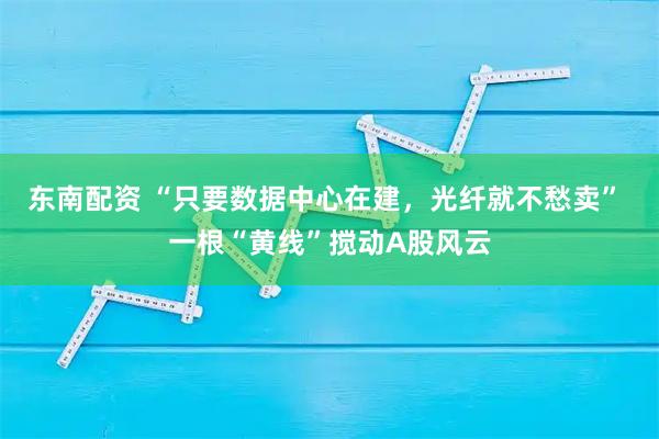东南配资 “只要数据中心在建，光纤就不愁卖” 一根“黄线”搅动A股风云